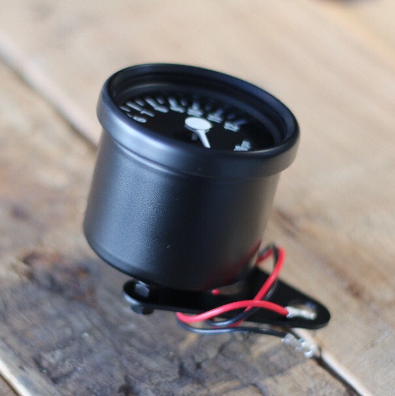 Mini Tachometer 4:1 w/Bracket 2.5" Black - Cognito Moto