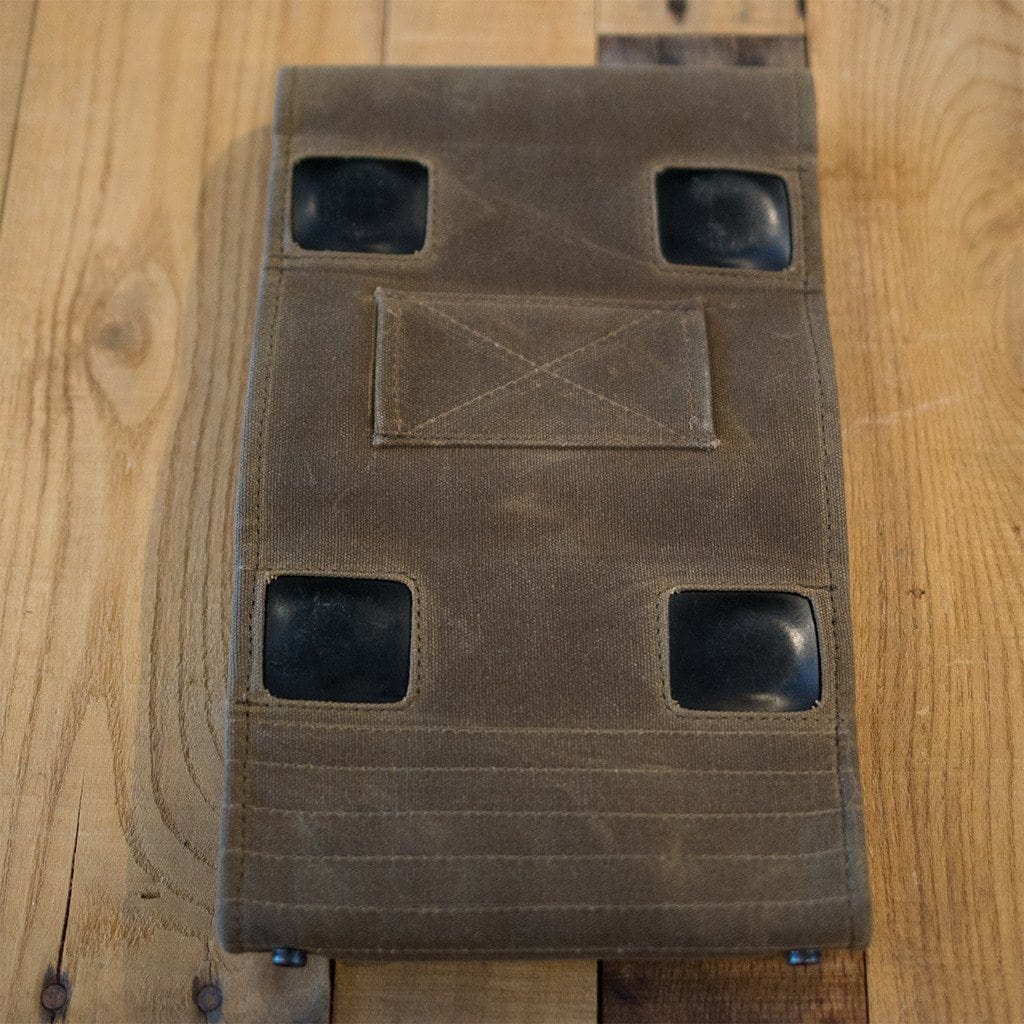 Handmade Canvas Magnetic Tank Bag (Olive Brown).
