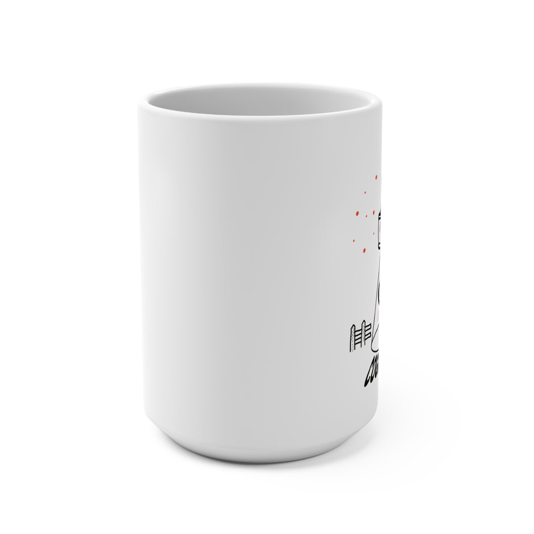 15oz Motorcycle Helmet Mug — 'Cognito Moto' Retro Biker Coffee Cup