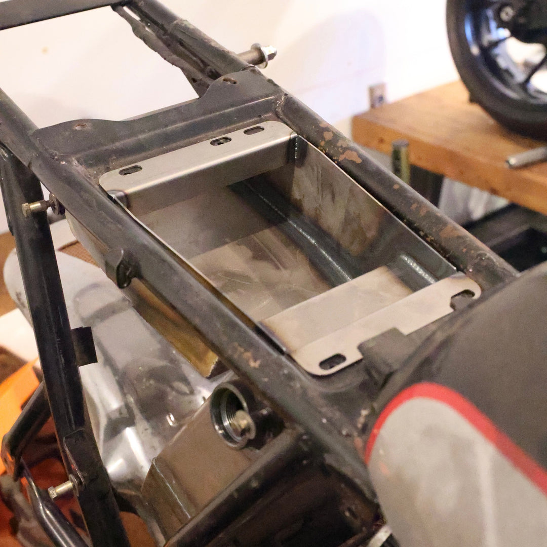 Under Seat Electronics Tray CB750 1969-1978 SOHC Deep with Oil Can