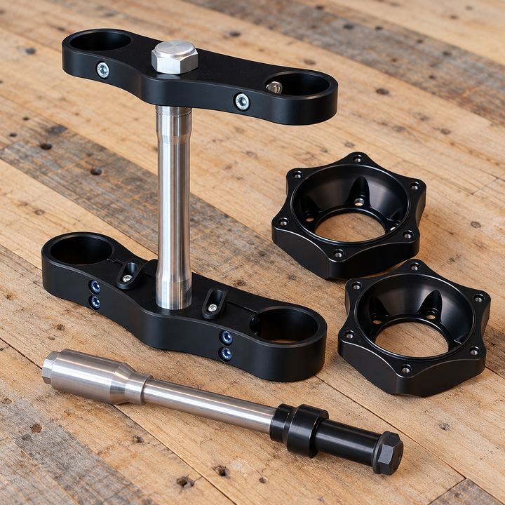 BMW Stock Wheel to GSX-R Fork Complete Conversion Kit - 55mm Offset