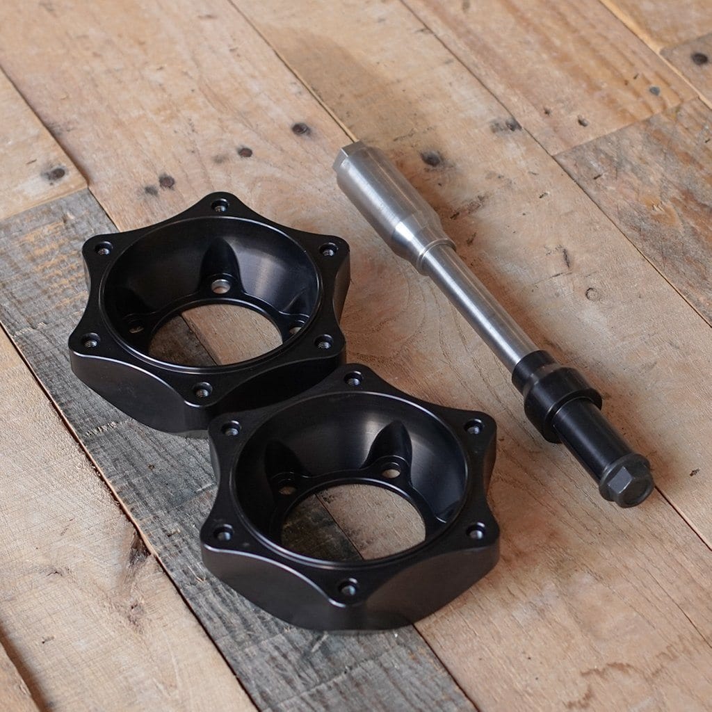 Cognito Moto wheel adapter kit with axle and rotor adapters