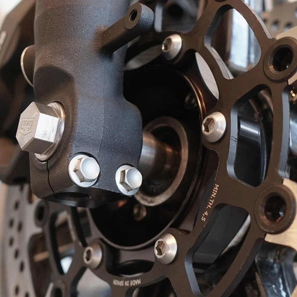 GSX-R brake rotor and wheel adapter installation