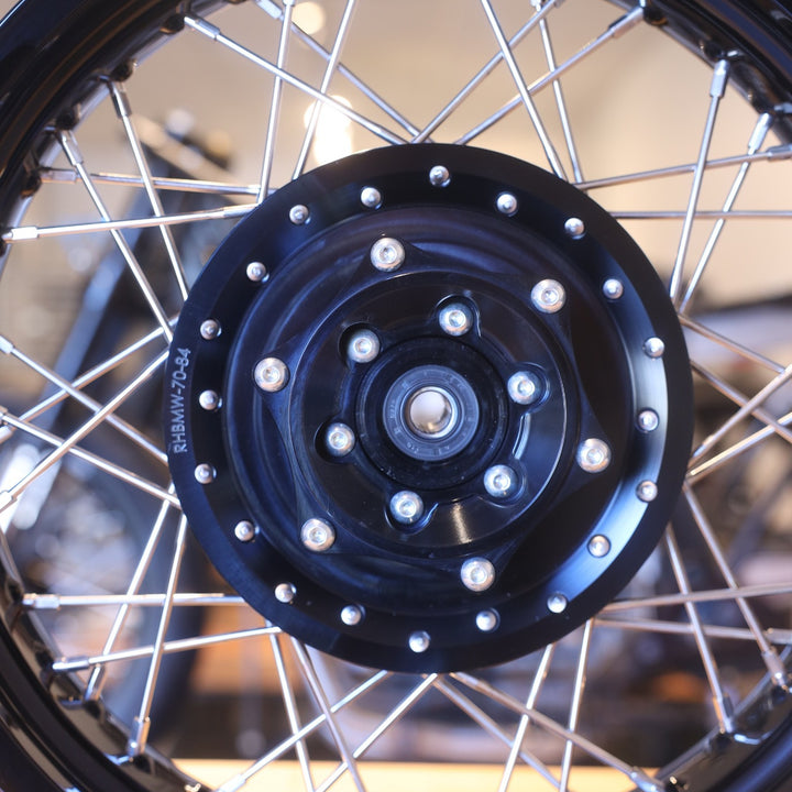 BMW Airhead Lace Wheel Conversion R60, R75, R80, R90 - 1970-1984 (replaces rear drum)