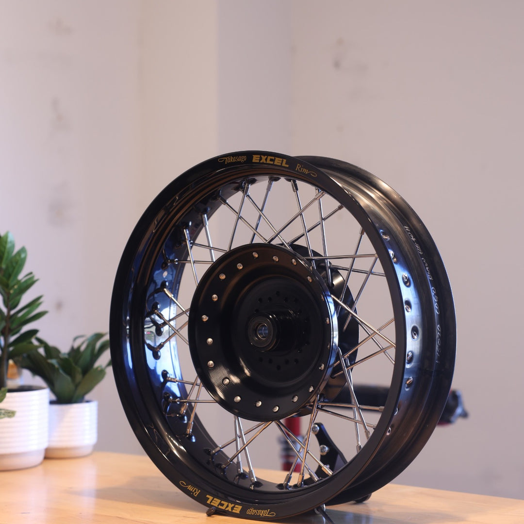 BMW Airhead Lace Wheel Conversion R60, R75, R80, R90 - 1970-1984 (replaces rear drum)