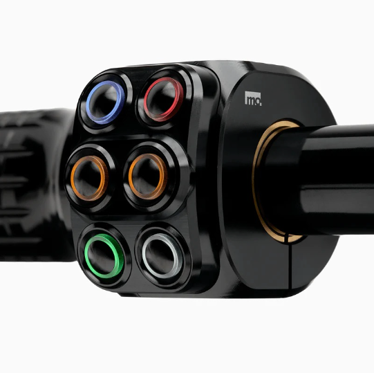 mo.switch PRO LED 6 button, black, for 7/8" and 1" Bars
