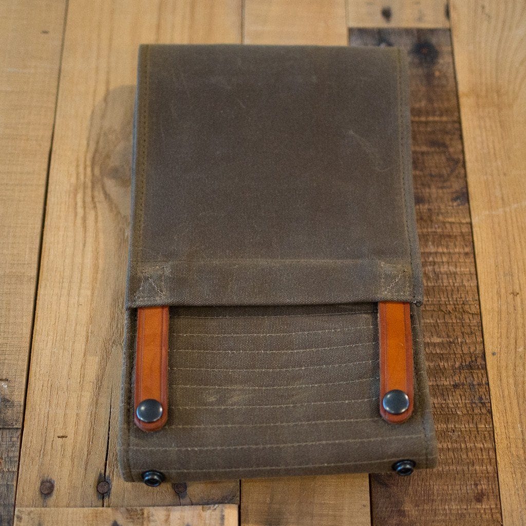 Handmade Canvas Magnetic Tank Bag (Olive Brown).
