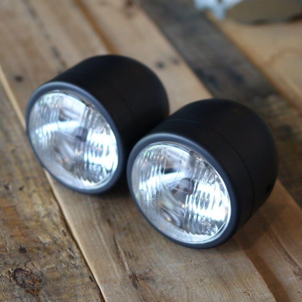 Dual Beam 3.5" Black Headlights