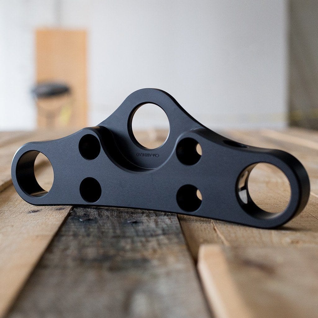Front Fork Triple Clamp Top Plate For BMW R75 R80 R90 R100 (1980–1981) – Black Aluminum, Moto4u