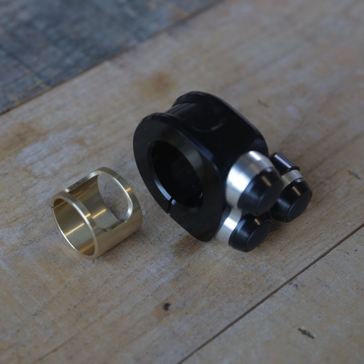 mo.Switch Basic 3 Button, Black, Silver Inlay