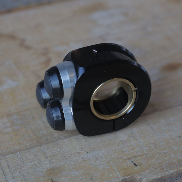 mo.Switch Basic 3 Button, Black, Silver Inlay