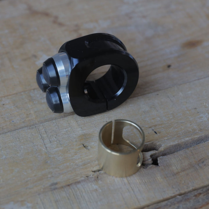 mo.Switch Basic 3 Button, Black, Silver Inlay
