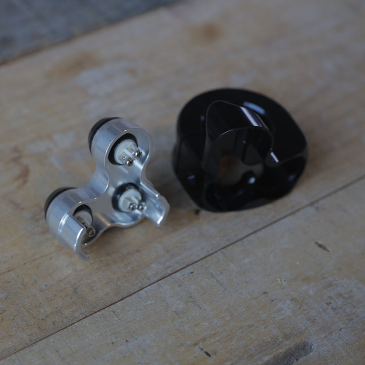 mo.Switch Basic 3 Button, Black, Silver Inlay