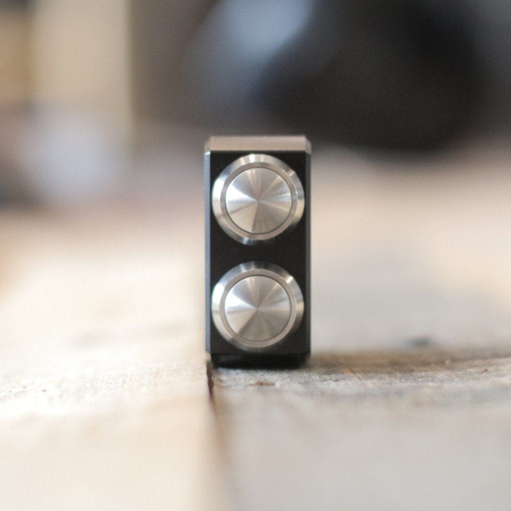 MotoGadget m-Switch 2 Push Button Housing 7/8" Black/Silver