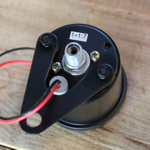 Black Mini Tachometer w/ Clamp (7:1 Ratio) - Cognito Moto