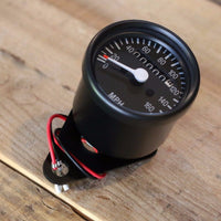 Black Mini Speedometer w/ Odometer ( 2240:60 Ratio ) - Cognito Moto